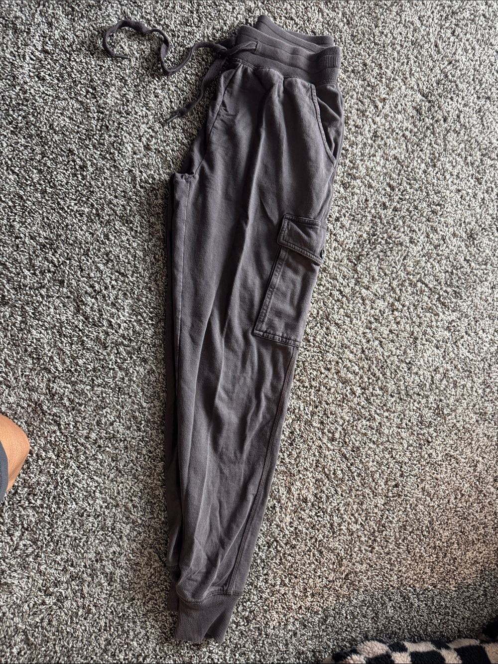 Women’s Aerie Plum/Gray Cargo Jogger Pants - Comfortable Everyday Fit
